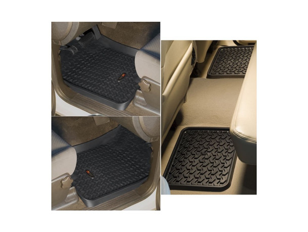 Rugged Ridge Floor Liner Kit, Black