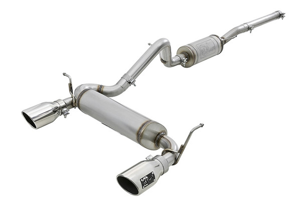 aFe POWER Rebel Series 2.5in Cat-Back Exhaust System w/ Polished Tips