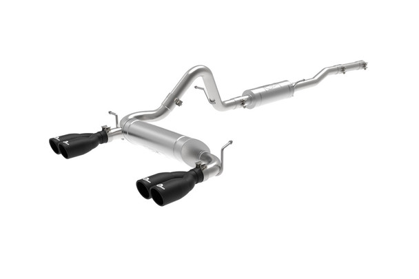 aFe POWER Vulcan Series 2.5in Cat-Back Exhaust System - Black Tips