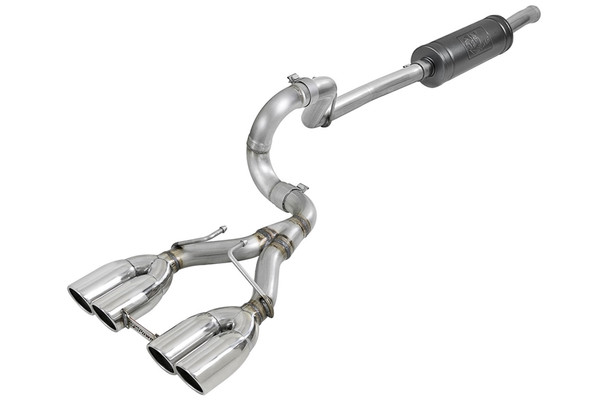 aFe POWER Rebel Series 2.5in Cat-Back Exhaust System - Polished Tips