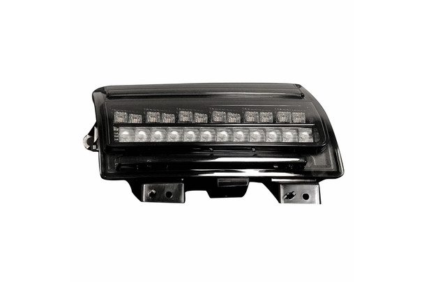 RECON Front Switchback OLED Turn Signal 2-Piece Set - Smoked Lens