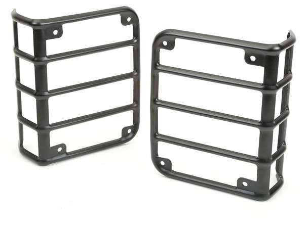 Rugged Ridge 11226.11 Euro Tail Light Guards in Textured Black for 07-18 Jeep Wrangler JK