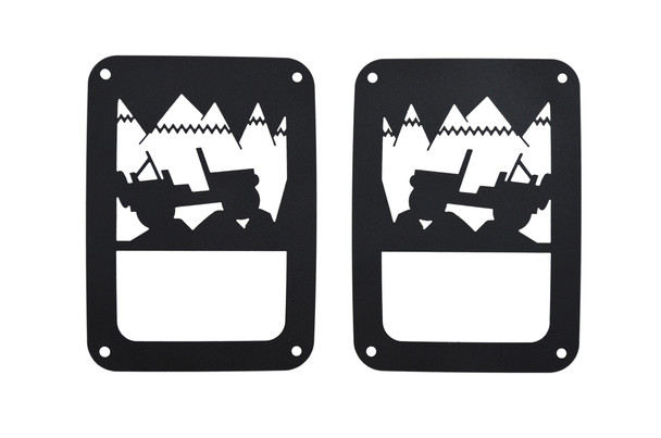 Kentrol Heritage Tail Light Guard Set - Textured Black