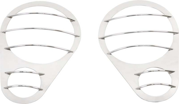 Kentrol Headlight Guard Set - Polished Silver