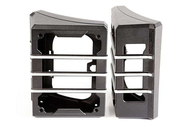 Rugged Ridge Elite Tail Light Guards, Brushed Black