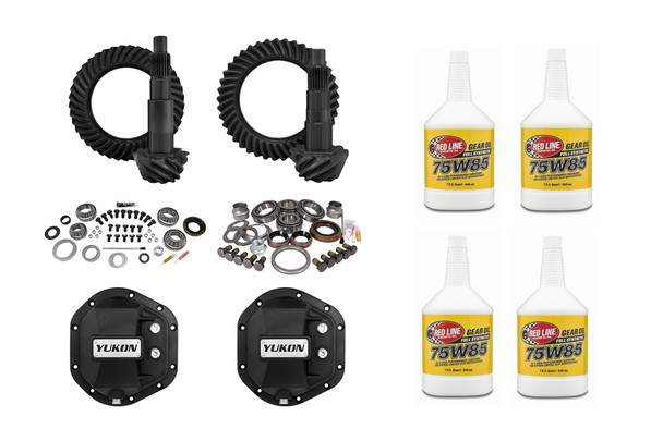 Yukon Stage2 D44 Front and Rear Ring and Pinion Kit w/ Gear Oil Package