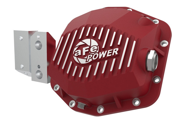 aFe POWER Pro Series D44 Rear Differential Cover w/ Machined Fins - Red