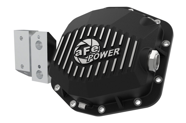 aFe POWER Pro Series D44 Rear Differential Cover Black w/ Machined Fins