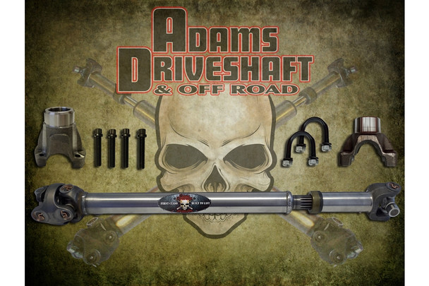 Adams Driveshaft Extreme Duty Series 1310 Solid Rear CV Driveshaft w/ Pinion Yoke