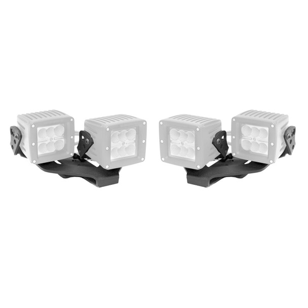 Go Rhino Dual 3in LED Light Center Hood Offset Mounts