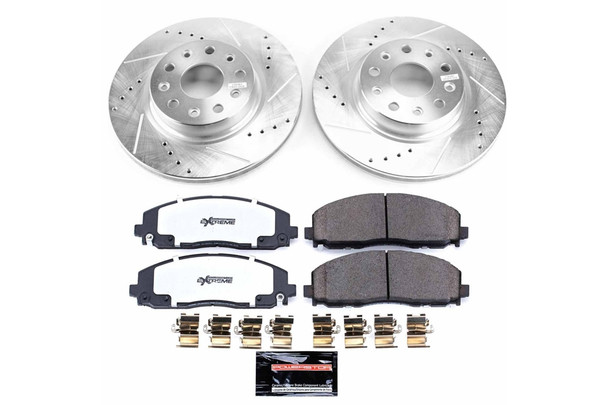 PowerStop K7941-36 Front Z36 Extreme Performance Truck & Tow Brake Kit for 18-26 Jeep Wrangler JL Sport & Sport S