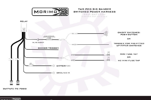 Morimoto Bigbanger 2x Pod Power Harness