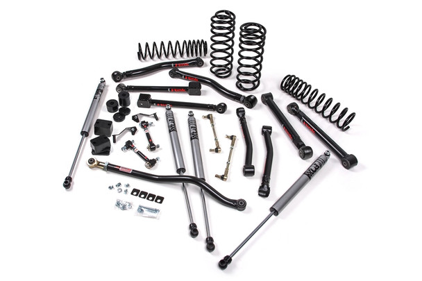 JKS J-Krawl 2.5in Lift Kit w/ Fox 2.0 Adventure Series Shocks (Rubber Bushing)