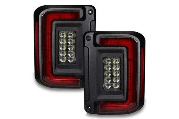 Oracle Lighting 5891-504 V2 Flush Mount Tail Lights in Standard Red for 07-18 Jeep Wrangler JK