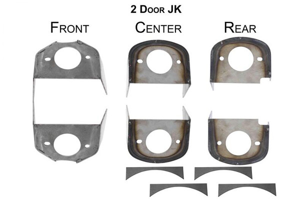 Rust Buster RB5056 Frame Body Mounts for 07-18 Jeep Wrangler JK 2-Door