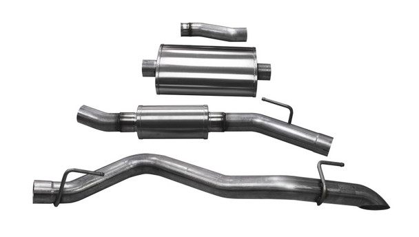 Corsa Performance Axle Back Exhaust System for 20-26 Gladiator JT with 3.6L