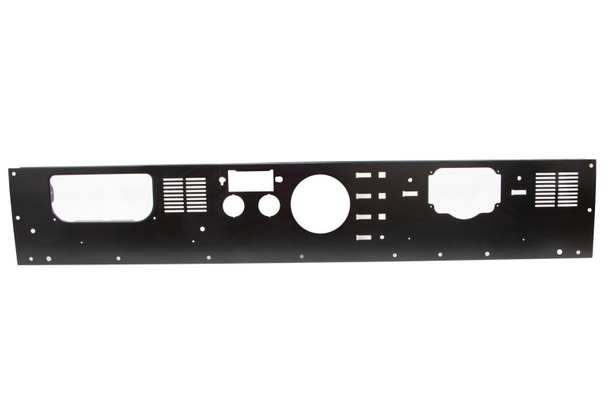 Kentrol Dash Panel with Radio Opening in Stainless Steel for 77-86 Jeep CJ-7
