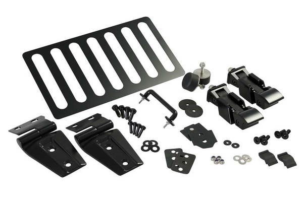 Kentrol Stainless Steel Hood Kit for 07-18 Jeep Wrangler JK