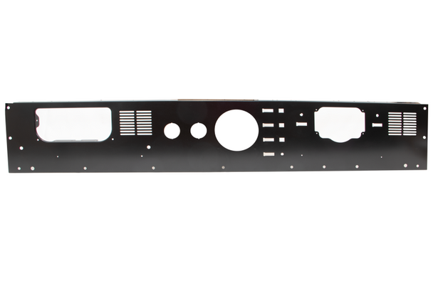 Kentrol Dash Panel without Radio Cutout in Stainless Steel for 76-86 Jeep CJ-5, CJ-7 & CJ-8 Scrambler
