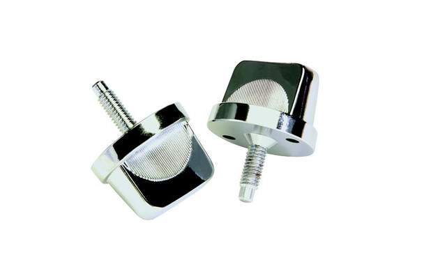 Kentrol Stainless Steel Windshield Knob Set for 76-95 Jeep CJ & Wrangler YJ