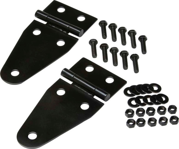 Kentrol Stainless Steel Hood Hinge Set for 55-95 Jeep CJ & Wrangler YJ