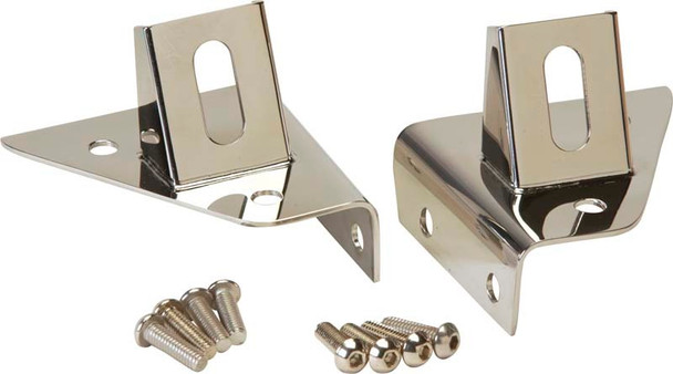 Kentrol Stainless Steel Windshield Light Mount Brackets for 76-95 Jeep CJ-5, CJ-7, CJ-8 Scrambler & Wrangler YJ