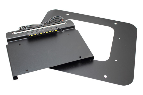 Kentrol 80710 BackSide License Plate Mount with LED for 97-06 TJ & Unlimited