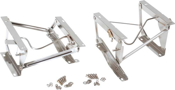 Kentrol 30552 Stainless Steel Seat Brackets (Pair) for 76-90 Jeep CJ & Wrangler YJ