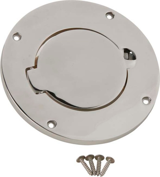 Kentrol 30553 Stainless Steel Gas Hatch Cover for 97-06 Jeep Wrangler TJ