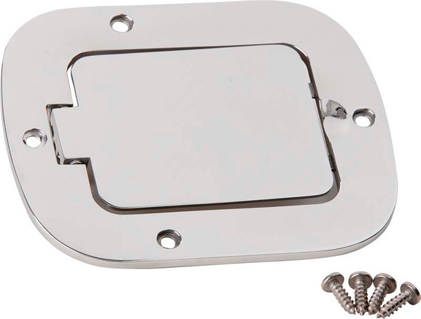 Kentrol 30559 Stainless Steel Gas Hatch Cover for 77-95 Jeep CJ & Wrangler YJ