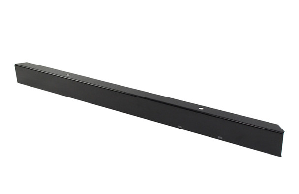 Kentrol 50430 54" Front Bumper Without Holes in Black Powder Coated Stainless Steel for 45-86 Jeep CJ Vehicles