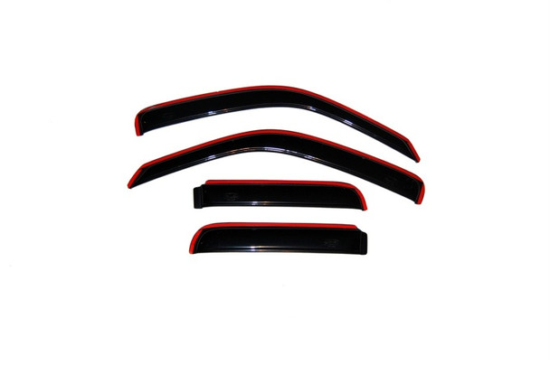 AVS 194428 In-Channel Ventvisor in Smoke for 02-07 Jeep Liberty KJ