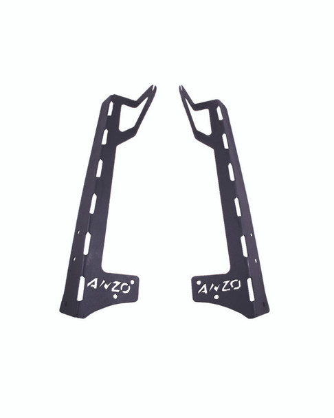 Anzo USA 851033 Windshield Light Bar Brackets for 07-18 Jeep Wrangler JK
