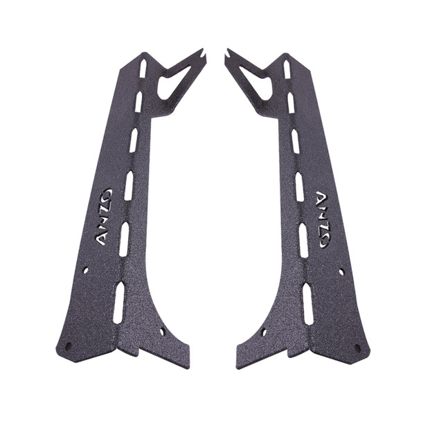 Anzo USA 851034 Windshield Light Bar Brackets for 97-06 Jeep Wrangler TJ