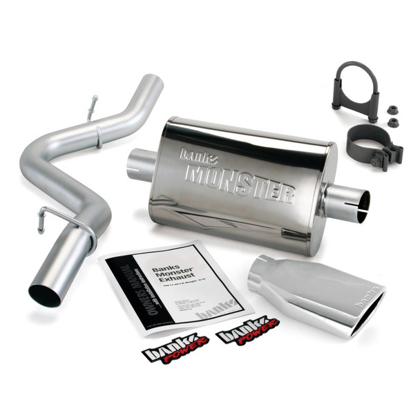 Banks Power Monster Exhaust Kit for 97-99 Jeep Wrangler TJ with 2.5/4.0L