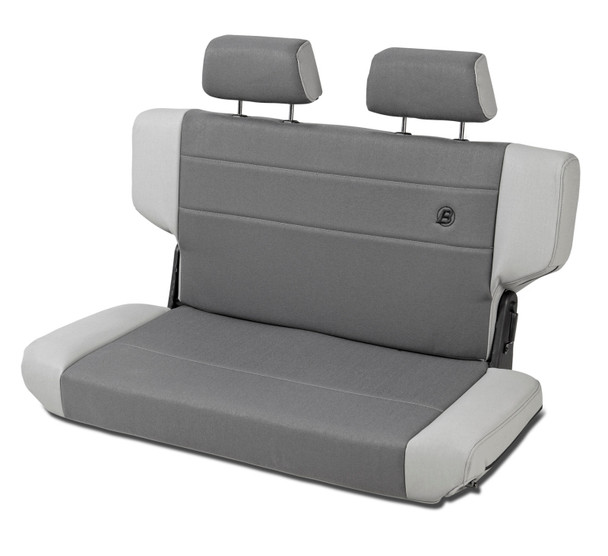 Bestop TrailMax II Fold & Tumble Rear Bench Seat in Fabric for 97-06 Jeep Wrangler TJ