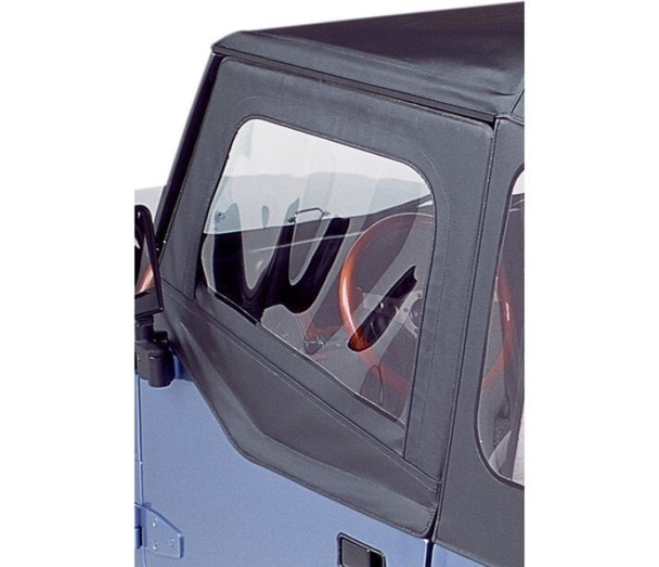 Bestop Soft Upper Doors for 88-95 Jeep Wrangler YJ with factory or Replace-a-top