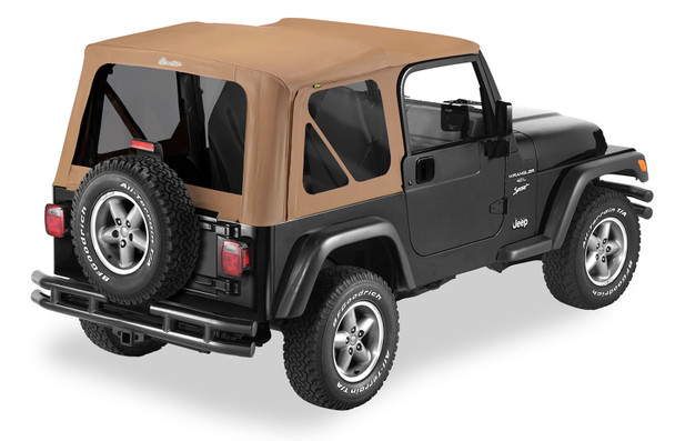 Bestop 7913937 Sailcloth Replace-a-top Soft Top with Tinted Windows in Spice for 97-02 Jeep Wrangler TJ