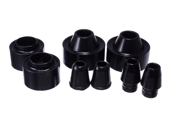 Energy Suspension 2.6113R Front & Rear Coil Spring Spacers with Bump Stops in 1.75" Lift for 07-18 Jeep Wrangler JK