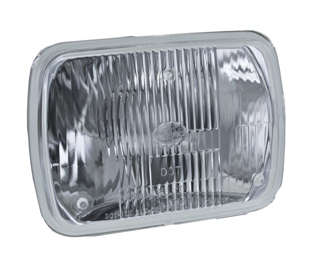 Hella 003427291 Vision Plus Rectangular H4 Conversion Halogen Headlight for 84-01 Jeep Wrangler YJ & Cherokee XJ, MJ