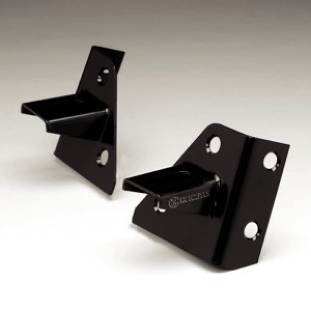 KC HiLiTES 7321 Windshield Light Mount Brackets in Black for 76-95 Jeep CJ & Wrangler YJ