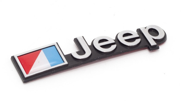 OMIX DMC-5451627 Jeep Emblem Stick On for 76-90 Jeep CJ-5, CJ-7, CJ-8 Scrambler & Wrangler YJ