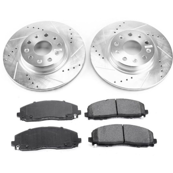 PowerStop Z23 Evolution Sport Performance 1-Click Brake Kit for 18-24 Jeep Wrangler JL Sport, Sport S, & Moab