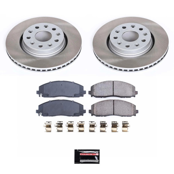 PowerStop Z17 Semi-Coated Rotor Brake Kit for 18-22 Jeep Wrangler JL Rubicon