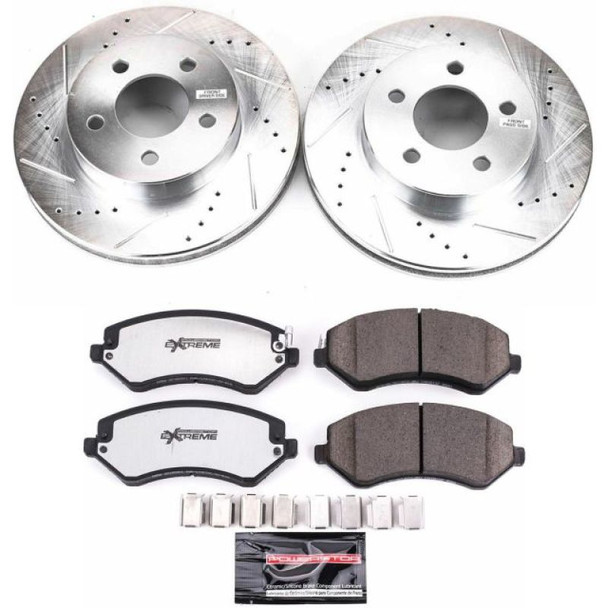 PowerStop K2160-36 Front Z36 Extreme Truck and Tow Brake Kit for 02-07 Jeep Liberty KJ