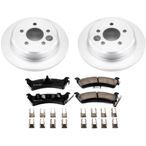 PowerStop CRK2131 Rear Z17 Evolution Geomet Coated Brake Kit for 93-98 Jeep Grand Cherokee ZJ