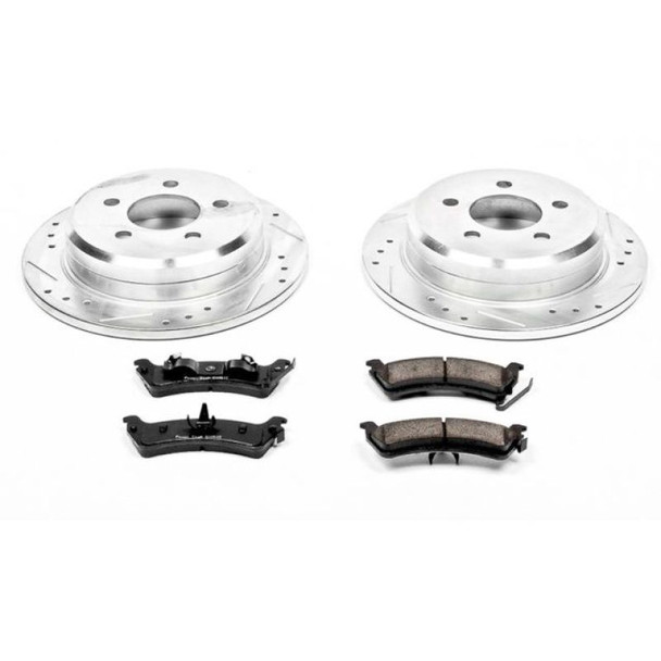 PowerStop K2131 Rear Z23 Evolution Sport Performance 1-Click Brake Kit for 93-98 Jeep Grand Cherokee ZJ