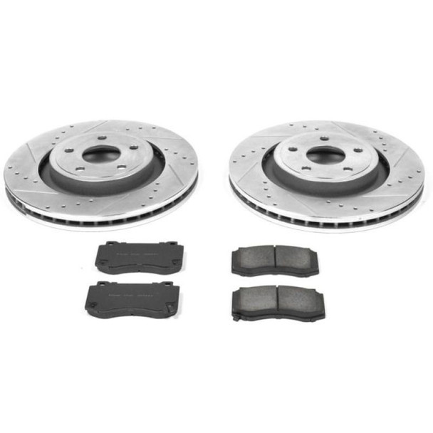 PowerStop K2924 Front Z23 Evolution Sport Performance 1-Click Brake Kit for 06-10 Jeep Grand Cherokee WK SRT8