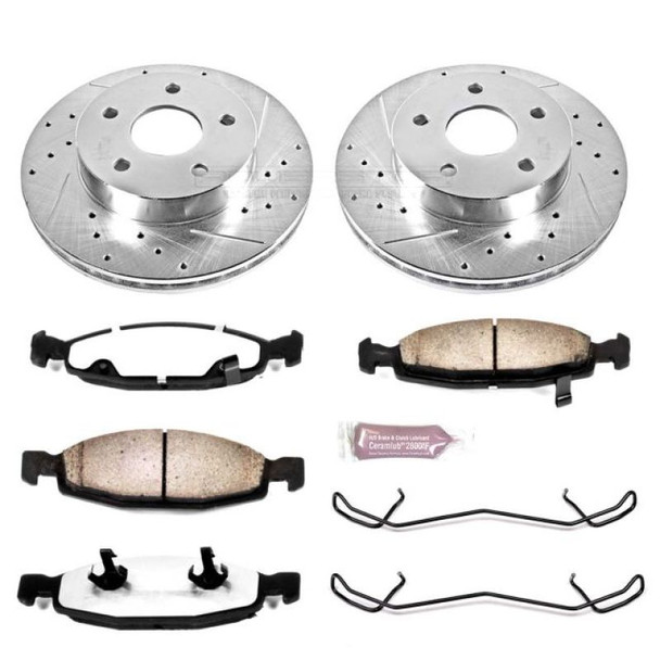 PowerStop K2147-36 Front Z36 Extreme Performance Truck & Tow Brake Kit for 99-02 Jeep Grand Cherokee WJ with Teves Calipers