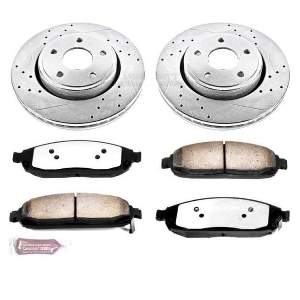 PowerStop K2219-36 Front Z36 Extreme Performance Truck & Tow Brake Kit for 05-10 Jeep Grand Cherokee WK2 & Commander XK